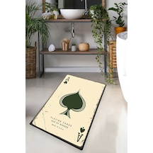 PLAYING CARDS DJT 70X120 CM Banyo Halısı Banyo Paspası