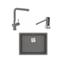 Franke Maris Mrg 210. 110-52 Üçlü Set. Stone Grey