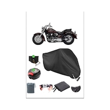 Siyah Yamaha Xvs 1100 Drag Star Arka Çanta Kilit Uyumlu Su Geçirmez Branda Motosiklet