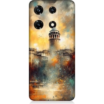 İnfinix Note 30 Pro Uyumlu Galata'da Sisli Gün Desenli Silikon Kılıf Çok Renkli