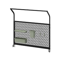 Ikea Grıllskär Açık Mutfak İçin Arka Panel, Paslanmaz Çelik-siyah, 86x87 Cm, 3 Kutulu Ve 2 Kancalı