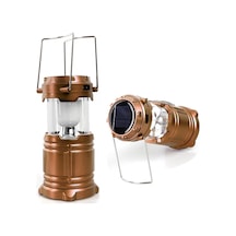 Güneş Enerjili Kamp Lambası Büyük Boy Sarı