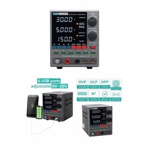 Sugon 3005pm 30v / 5a 4 Haneli Led Göstergeli Ayarlanabilir Anahtarlamalı Dc Güç Kaynağı