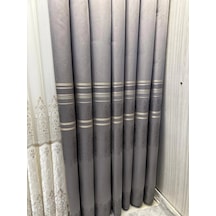 Nivemeshome Ft632255 V-5422 Antakya Gri 1/3 Sık Pileli Fon Perde Apm Gri