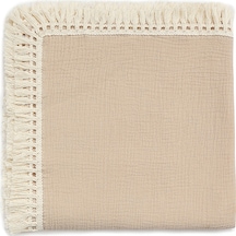 Reedark Yumuşak Muslin Bebek Battaniyesi - 100x120cm Boyutunda, Tüylü Dekorlu, Cilt Dostu Yenidoğan Örtüsü Haki