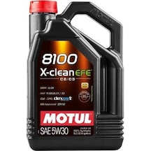 Motul 8100 X-Clean Efe C2/C3 SAE 5W-30 Tam Sentetik Motor Yağı 5 L