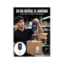 50 Kg Dijital El Terazisi Cep Tartısı El Kantarı Terazi Yeni Nesil - Hs08371343-8079 Kırmızı