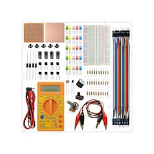 Breadboard Temel Elektronik Devre Eğitim Seti + Dt830d Multimetre