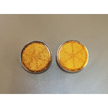 Yuvarlak Nikel Sarı Reflektör 2 Adet 6mm Vidalı