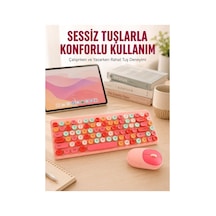 Retro Tarz Bluetooth 5.1 Klavye Win/osx/android/ios Uyumlu Yeni Nesil - Nnnnnn6641-1822 Diğer