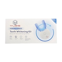 Diş Beyazlatma Kiti, Led Işıklı Ev Tipi Diş Beyazlatıcı Set, 3 X 3 Ml Whitening Gel, Ağızlık Ve Sonuç Skalası, Kahve Çay Sigara Lekeleri İçin