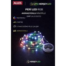 Peri Led Rgb Animasyonlu Mini Pilli 2 Mt RGB