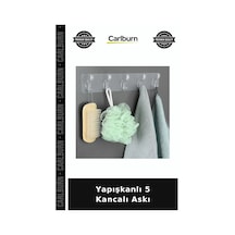Yapışkanlı 5 Kancalı Askı Banyo Düzeni Düzenleme Seti Duvar Askısı Diğer