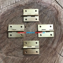 Anadoluhirdavat Mini Kutu Menteşesi Tavla Menteşe Sarı Renk 100Adet 25*30Mm