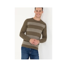 U.S. Polo Assn. U.s. Polo Assn. Bisiklet Yaka Slim Fit Erkek Kazak Natur Haki