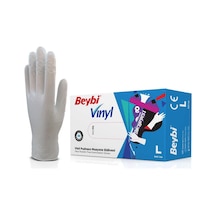 Beybi Vinyl Pudrasız Eldiven Beyaz-L