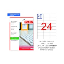 Tanex Tw-2037 70x37mm 100 Lü Lazer Etiketi