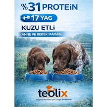 Teolix Kuzu Etli Anne Ve Yavru Köpek Maması %31 Protein %17 Yağ Dengeli & Tam Beslenme 15 Kg