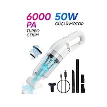 Şarjlı Araç İçi Süpürgesi Taşınabilir Güçlü Üstün Çekiş Performanslı Araba Ev Süpürgesi 50w