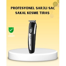 Profesyonel Saç Ve Sakal Kesme Tıraş Makinesi Kablosuz Ergonomik Tasarım Diğer