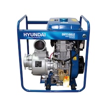 Hyundai Dhy100le 4 İnç 11 Hp Dizel Marşlı Su Motoru 96 M³/saat Büyük Depolu
