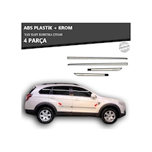 Chevrolet Captiva Yan Kapı Koruma Çıtası Plastik + Krom