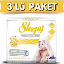 Sleepy 3'Lü Sleepy Sensitive Islak Havlu 50 Yaprak X 3 Adet