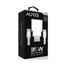 Auris ARS-CH38 35 W Apple Uyumlu iPhone 15 Usb-c To Usb-c Şarj Başlığı + Kablo Seti