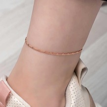 Gümüş Rose Kalemli Halhal-204723 Çok Renkli