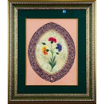 İslami Tablo 54x68 Cm Canvas Basım Hat Sanatı Dekoratif Çerçeveli ''ayetel Kürsi Divani ''