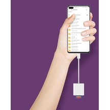 Nk1023 2'si 1 Arada Telefon Ve Pad İçin Type-c Den Sd Karta Otg Sd/tf Bellek Dönüştürücü Tak Çalıştır Kart Okuyucu
