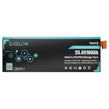 Exelon 25.6v 100ah Lifepo4 Lityum Akü Bluetooth + Lcd Ekran