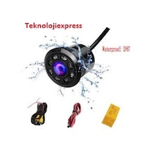 Araç Geri Kamerası Hd 8 Led Gece Görüş Geniş Açı Su Geçirmez