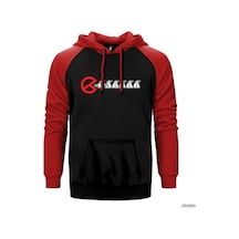 Ghostbusters Pacman Kırmızı Renk Reglan Kol Sweatshirt / Hoodie