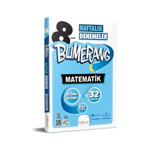 Günay 8. Sınıf Bumerang Matematik 32 Haftalık Denemeler