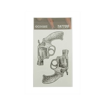 Silah - 545 - Tattoo Dövme - Csmo-tex - Sticker Beyaz