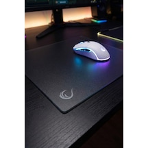 Vision Cam Mouse Pad Kauçuk Taban 450x400x3mm Micro-etched Cam Slip Resistant Gaming Siyah