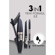 3'ü 1 Arada Göz Makyajı Seti - Eyeliner, Maskara, Kalem Diğer