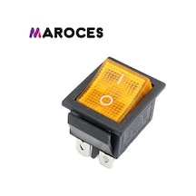 Kcd4 Tekli Soba Anahtarı Geniş Işıklı 4 Bacaklı Sarı Renk Ic104 5 Adet