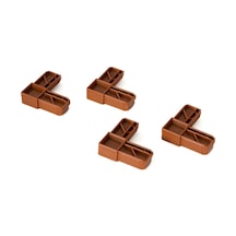 Mavitrend 10x20 mm Sineklik Köşe Takozu 10 Adet kahverengi Renkli