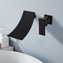 Küvet Jakuzi Lavabo Ankastre Şelale Banyo Bataryası Siyah