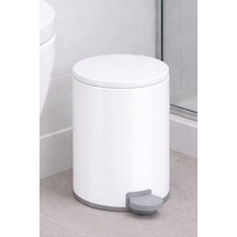 Primanova Cigo Compact 3 Lt Banyo Mutfak Ofis Çelik Çöp Kovası - Beyaz