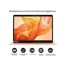 Macbook Air 13.6 İnç M2 M3 M4 Uyumlu Parlak Anti Scratch Ekran Koruyucu Retina Net Görüntü Cam Hissi Touch Id A2681 A3113 A3240 Şeffaf