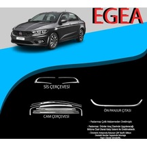 Fiat Egea Cam Çerçevesi-sis Çerçevesi-ön Panjur Çıtası Krom Set 2021 Model