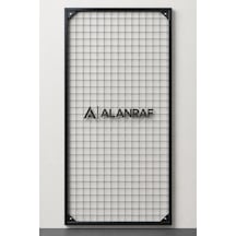 Sık Telli Tel Raf. Tel Pano Stand, Duvar Askılığı 60x120 Cm Siyah