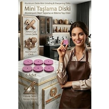 Mey İthalat 20mm Mini Taşlama Diski, Metal Bileme Ve Çapak Alma Taşı 6 Adet 723236