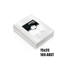 Vı'orıo 15x20 Tırtıklı Vakum Makinesi Poşeti 100 Adet