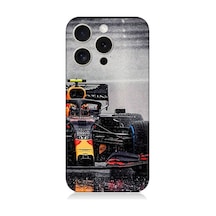 Apple Uyumlu iPhone 15 Pro Max Max Verstappen F1 Aracı Desenli Silikon Kılıf