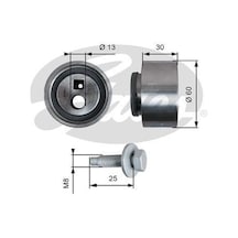 GATES T41139 TRİGER EKSANTRİK GERGİ RULMANI SCUDO / 406 PARTNER /