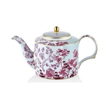 Lamedore Tea Delight Süzgeçli Demlik 1 Adet Regency Damask Kırmızı